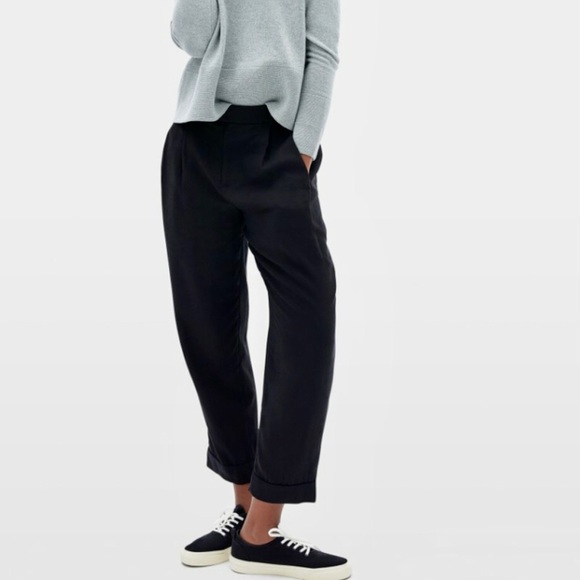 Worn Once Black Put-Together Pleat Pant 00 Everlane - Picture 1 of 6